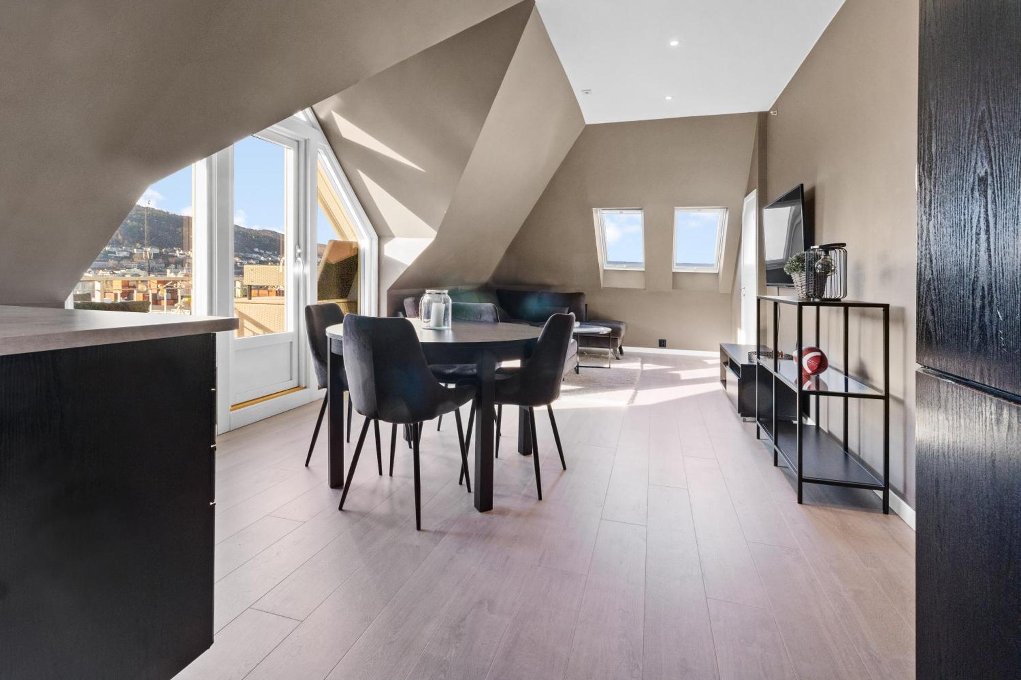 Penthouse Apartment In Bergen Bagian luar foto