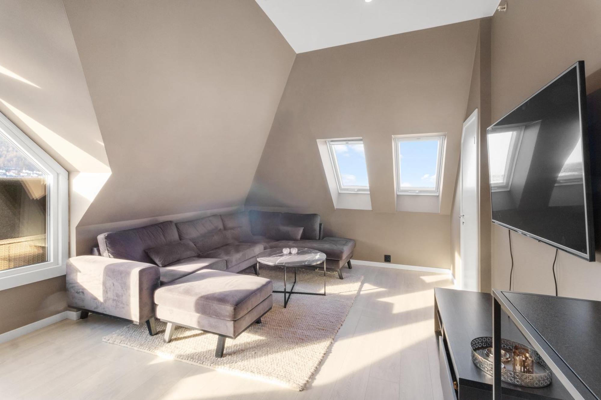 Penthouse Apartment In Bergen Bagian luar foto